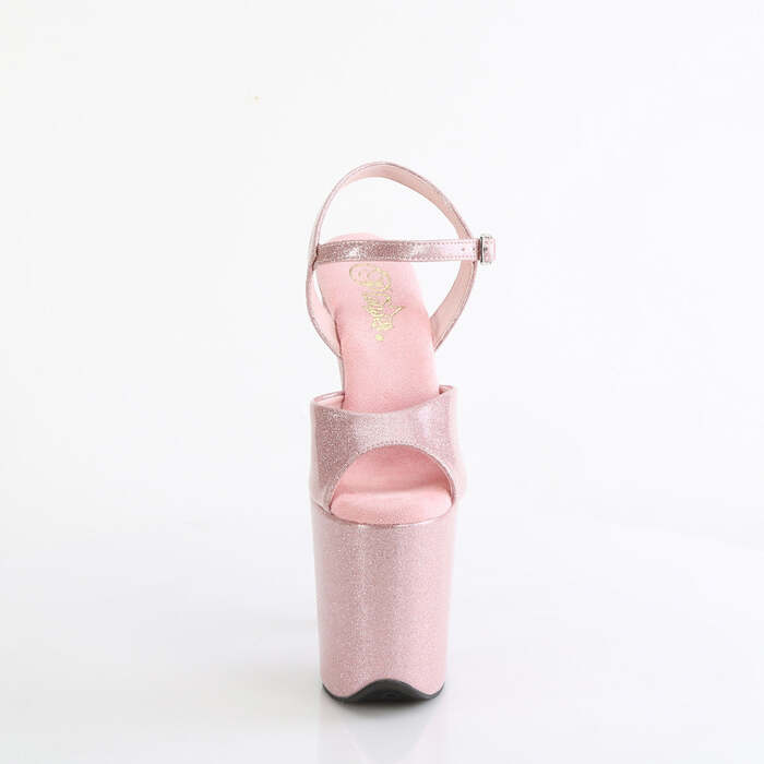 Босоніжки Flamingo-809GP на підборах 8 дюймів, босоніжки з ремінцем на щиколотці 4 дюйми, рожеві