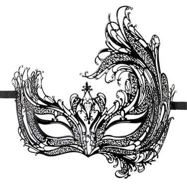 Маска металлическая Easytoys Metal Mask, черный