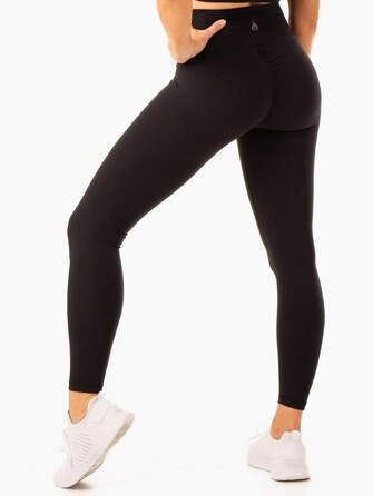Леггинсы Serene Cross Over Scrunch Leggings - Black