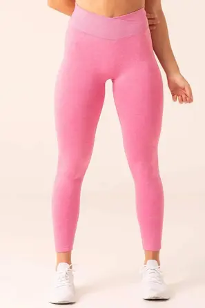 Леггинсы Ryderwear Focus Scrunch Seamless Leggings - Hot Pink Marl