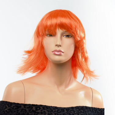 Перука каре з чубчиком Fetish Hair, помаранчева, 25 см