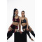Панчохи Dance Exo Sequin та Підтяжками для Pole Dance, Heels та Сценічних Виступів - чорний