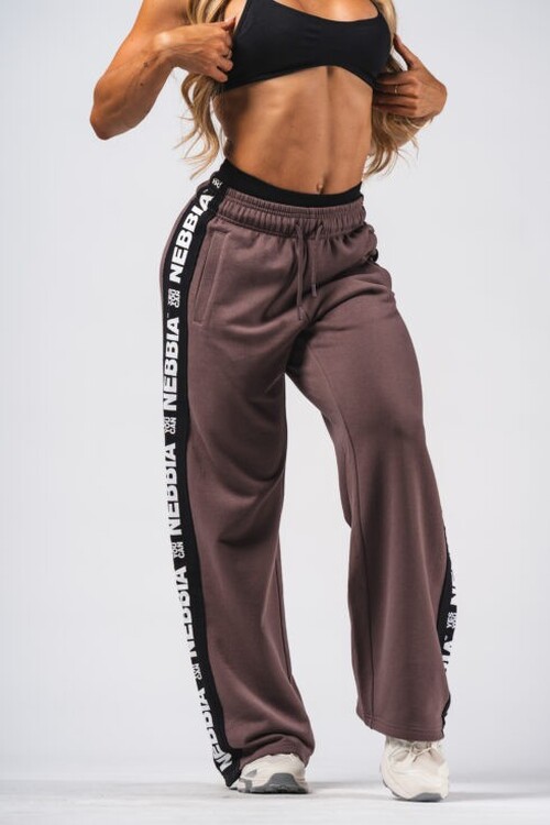 Штани Nebbia Straight Leg Sweatpants URBAN Dark Brown 490