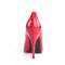 Туфлі-човники Pleaser Seduce-420V на 5 дюймів з класичним гострим носком, червоного кольору