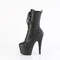 Чоботи Pleaser Adore-1049WR *7 дюймів на підборах, 2 3/4 дюйма на шнурівці спереду, збоку блискавка, чорні, веганська шкіра/чорний