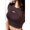 Топ Nebbia Seamless Short-Sleeve Top POWER Dark Brown 891