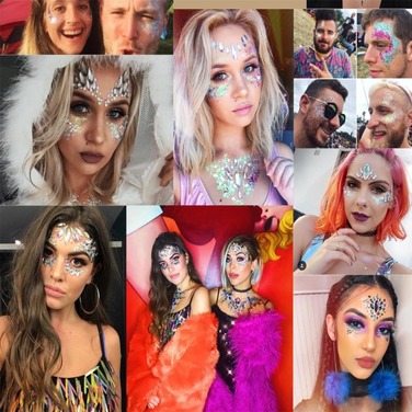 Наклейка для обличчя Leg Avenue Elektra face jewels sticker