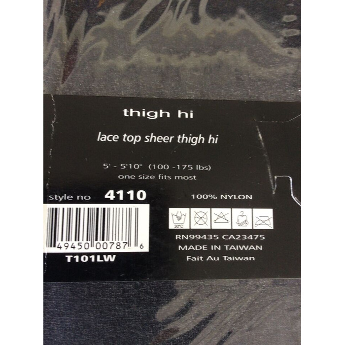 Чулки с кружевными коронками Music Legs, черные, One Size