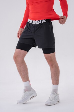 Шорти Double-Layer Shorts with Smart Pockets BLACK 318