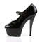 Туфлі-лодочки Pleaser Kiss-280 на підборах 6 дюймів, чорні