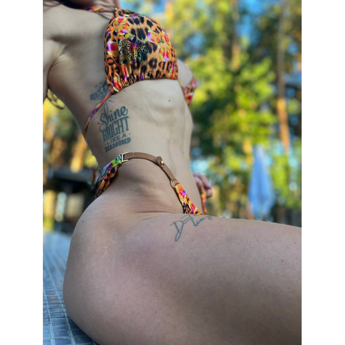 Купальник Babalu 14294 помаранчевий з леопардовим принтом