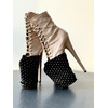 Захисти для Взуття Velvet Shine для Pole Dance Heels Блиск Захист та Сценічний Ефект - чорний у крапку