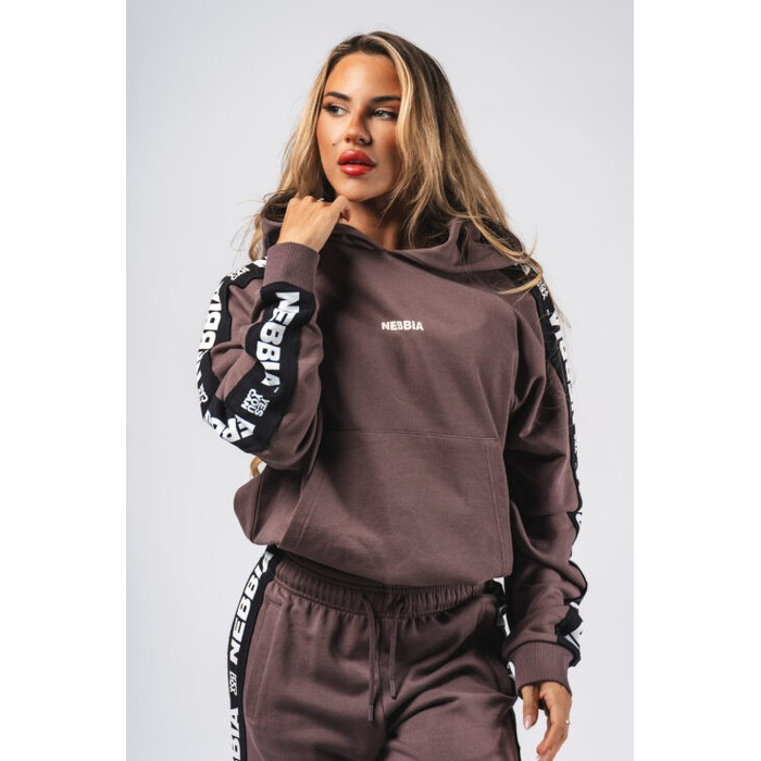 Худі Nebbia Classic Hoodie OFF-DUTY Dark Brown 489