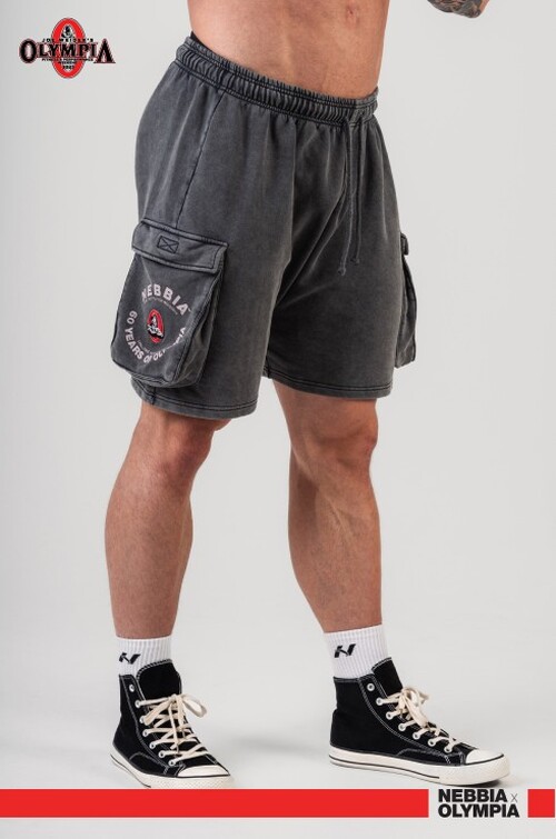 Шорти Nebbia Washed Loose Fit Cargo Shorts LEGACY Black 787
