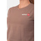 Топ Minimalist Logo NEBBIA crop top 600 Brown