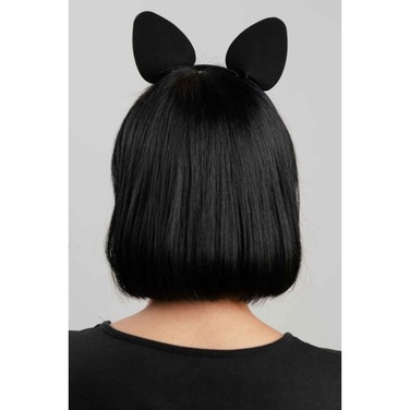 Ушки Кошечки на обруче DS Fetish, кожа, черные