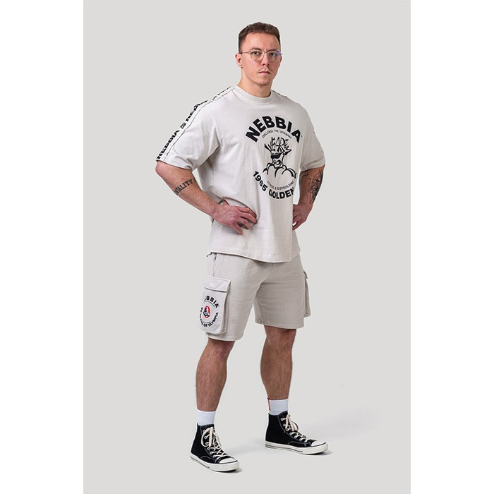 Футболка Nebbia Washed Oversized T-Shirt GOLDEN AGE Light Grey 790