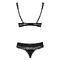 Комплект Obsessive MIAMOR SET черная открыт,грудь L/XL
