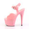 Босоніжки Pleaser Adore-708N на підборах 7 дюймів, босоніжки з ремінцем на щиколотці 2 3/4 дюйма, рожеві