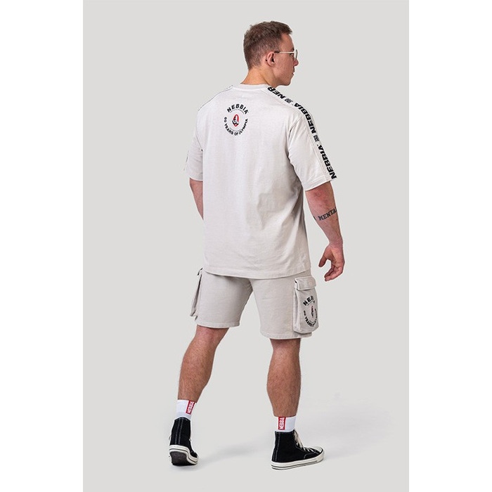 Футболка Nebbia Washed Oversized T-Shirt GOLDEN AGE Light Grey 790