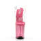 Босоножки Pleaser Flamingo-808T. Каблук 8 дюймов, ремешок на щиколотке 4 дюйма, тонированный PF. Цвет: прозрачный/розовый.