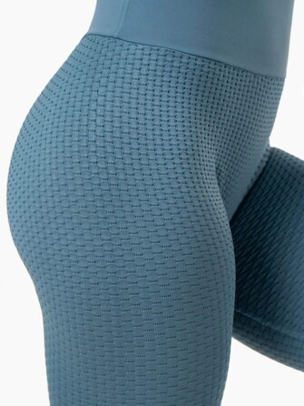 Леггинсы Honeycomb Scrunch Seamless Leggings - Steel Blue