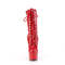 Чоботи Pleaser Adore-1040WR-HG *7 дюймів на підборах, голографічні черевики на шнурівці 2 3/4 дюйма з PF, червоні