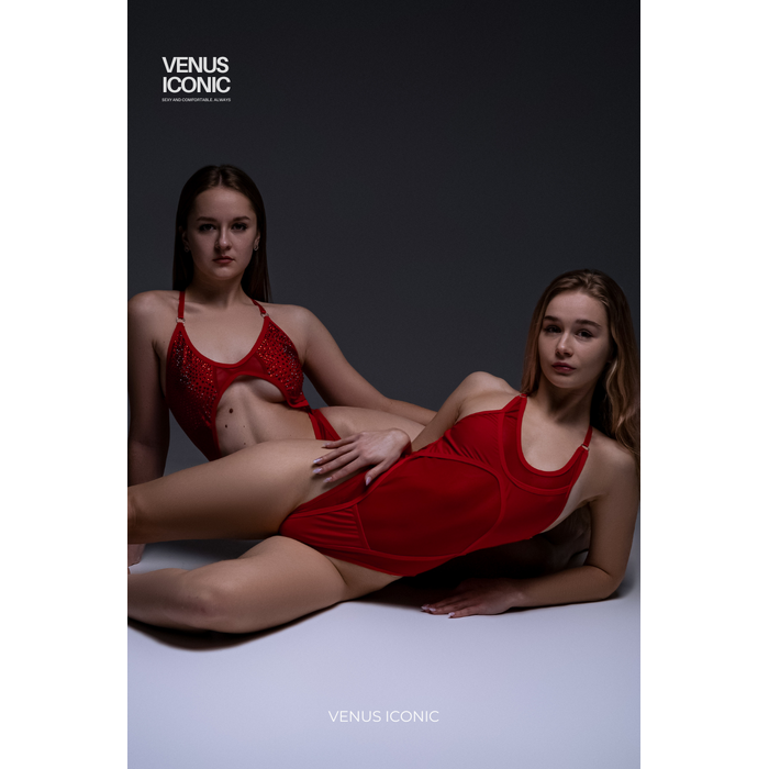 Боді Venus Iconic NAKED EDEN зі стразами для сцени та фотосесій