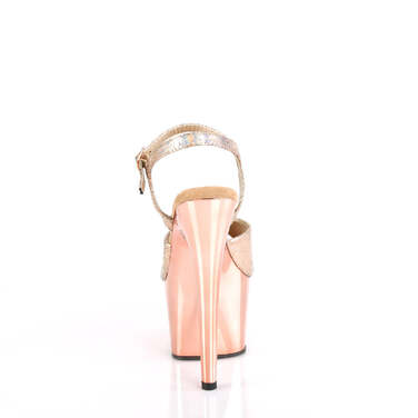 Босоніжки Adore-709HM *7 дюймів на підборах, 2 3/4 дюйма з ремінцем на щиколотці PF, рожеве золото