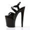 Босоножки Pleaser Xtreme-872, каблук 8 дюймов, 4-дюймовые босоножкии с PF, черные