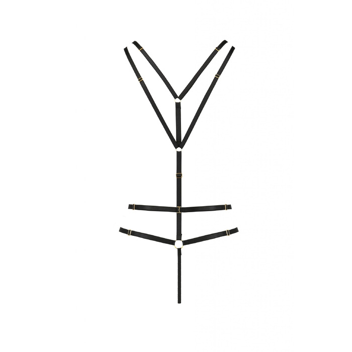 Боди открытое Passion MEGGY черное, S/M