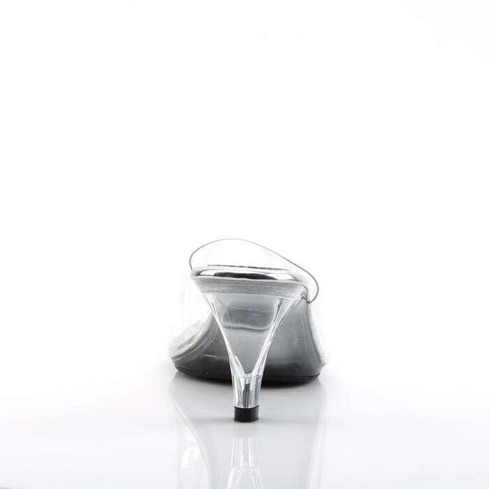 Шлёпанцы Belle-301, каблук 3 дюйма, мини-шлёпанец PF 1/8 дюйма, прозрачные