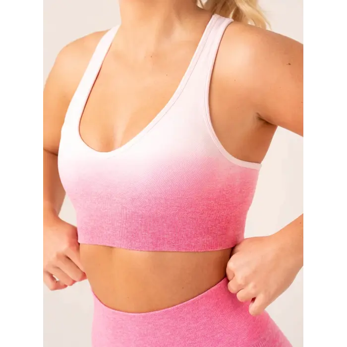 Топ Ryderwear Ombre Seamless Sports Bra - Musk Pink Ombre