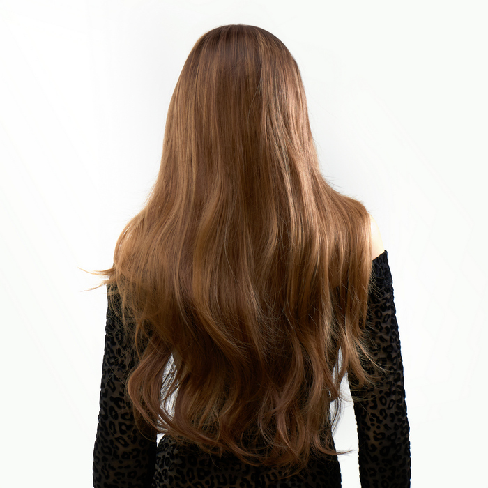 Перука довга хвиляста омбре Fetish Hair перехід з темно-русого в світло-русявий, 70 см
