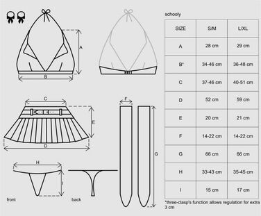 Костюм школьницы Schooly Obsessive L/XL
