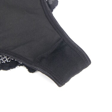 Трусики с кружевом сзади Star Night, чёрные, M-L