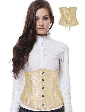 Корсет под грудь Star Night, с крючками и шнуровкой, черный, XS (без коробки)