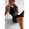 Велосипедки FZ Shiny Black Bike Shorts with Imitation Thong