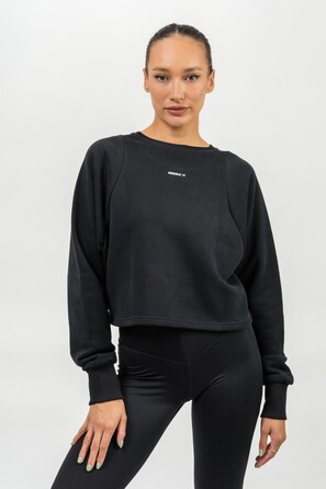 Світшот Nebbia Crop Crew Neck Sweatshirt GYM SPIRIT Black 483