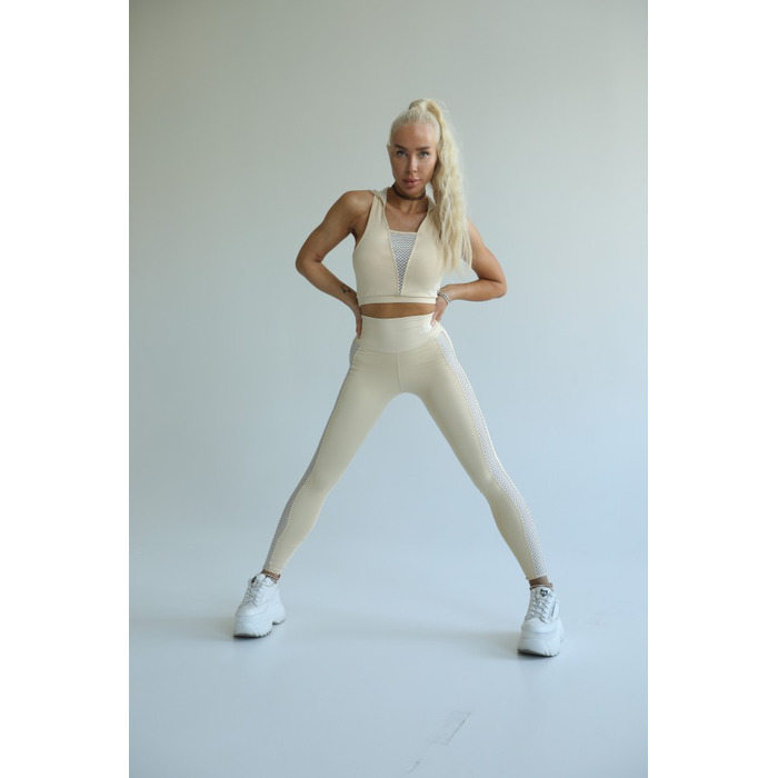 Легінси Fitzona Beige With Gold Leggings