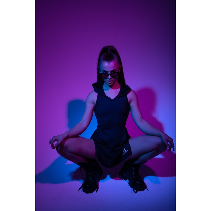 Плаття Fitzona Black Dress With Hoodie