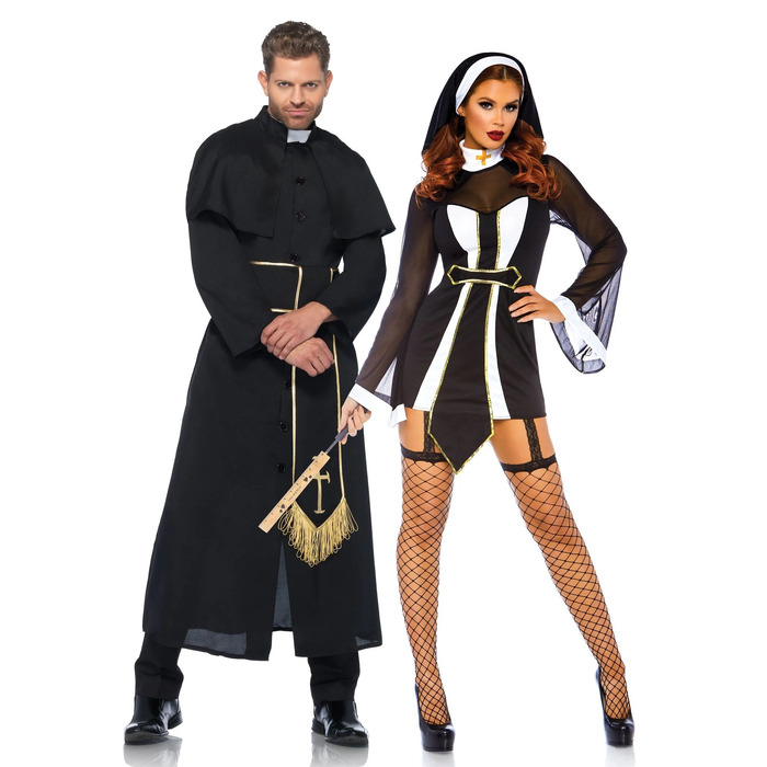 Сексуальный костюм монахини Twisted Sister Leg Avenue, ML