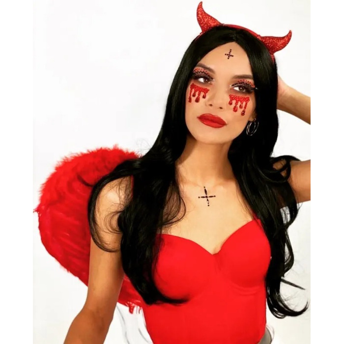 Маска вампира из страз Vampire Rhinestone Stick-On Jewels Leg Avenue