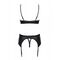 Комплект Obsessive Redella 3-pcs set black S/M