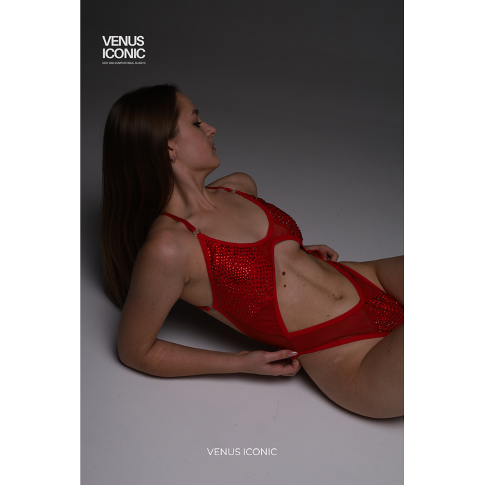Боді Venus Iconic NAKED EDEN зі стразами для сцени та фотосесій