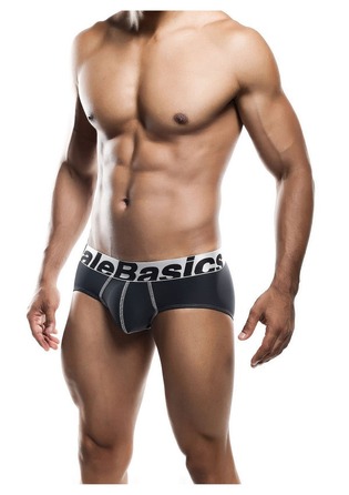 Мужские трусы MaleBasics Microfiber Brief из микрофибры, серые, S