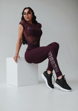 Футболка Flash-Mesh T-Shirt 665 Bordo