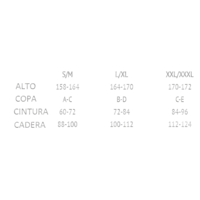 Комплект белья с поясом для чулок Passion NANCY SET черный, S/M