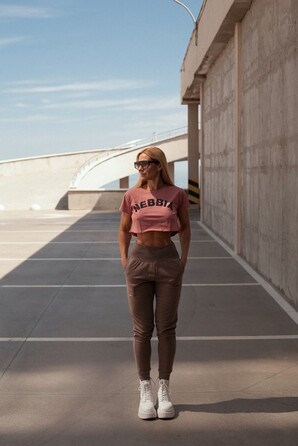 Штани High-Waist Loose Fit Sweatpants 'Feeling Good' 409 Brown