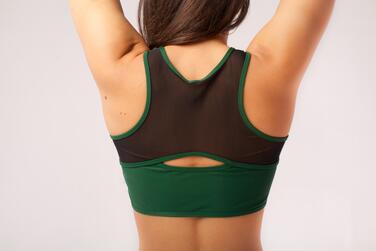 Костюм для пол денса с вставками Зеленый